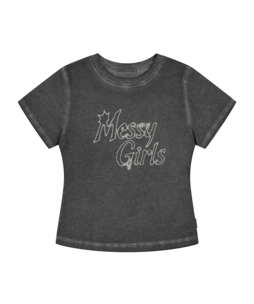 ORDINARY HOLIDAY（オーディナリー ホリデー）の「MESSY GRAPHIC T-SHIRT [CHARCOAL]（Tシャツ/カットソー・レディース・その他・FREE）」の3枚目の写真