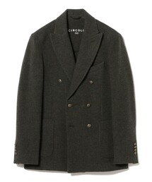 CIRCOLO1901 / ウールカシミヤ ジャージ ダブルブレスト ジャケット
