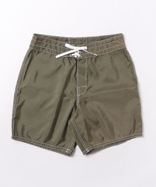 BIRDWELL(バードウェル)の「【BIRDWELL/バードウェル】300 Boardshorts 超強度 撥水性 速乾性 水着 ボードショーツ MADE IN USA(水着・メンズ・ダークオリーブ/ライトブルー・31inch/30inch/32inch)」の4枚目の写真
