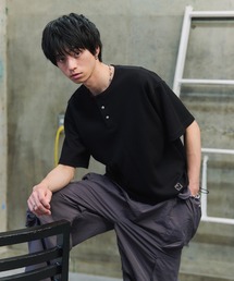 サーマル ヘンリーネック 半袖Tシャツ【UNISEX】（Tシャツ/カットソー