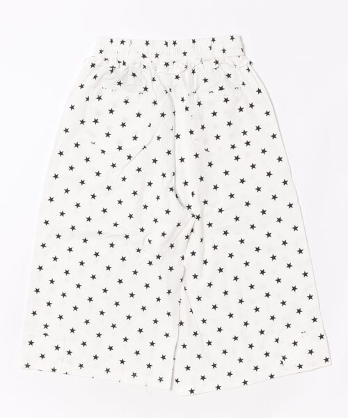 Sibra（シブラ）の「スター柄ドロストワイドクロップドパンツ（その他パンツ・レディース・ホワイト/ネイビー・M）」の4枚目の写真