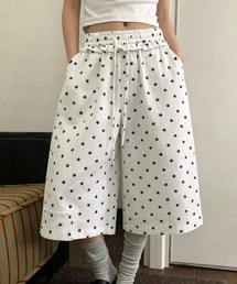 Sibra | スター柄ドロストワイドクロップドパンツ(その他パンツ)