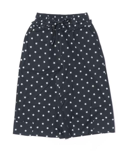 Sibra(シブラ)の「スター柄ドロストワイドクロップドパンツ(その他パンツ・レディース・ホワイト/ネイビー/ブルー・M)」の7枚目の写真
