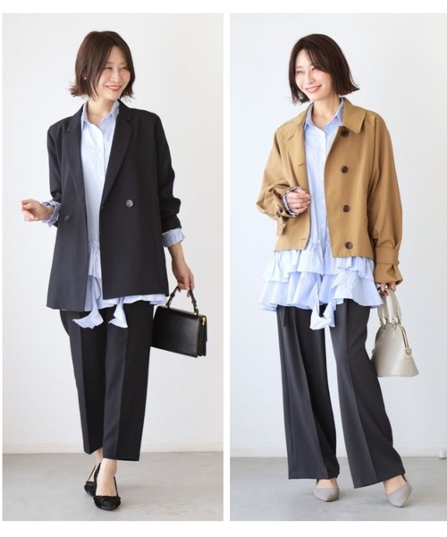 Ehre style(エーレスタイル)の「甘すぎない 大人の 華やか ブラウス(シャツ/ブラウス・レディース・ストライプ・FREE)」の13枚目の写真