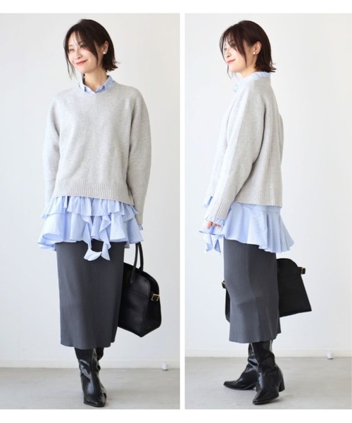 Ehre style(エーレスタイル)の「甘すぎない 大人の 華やか ブラウス(シャツ/ブラウス・レディース・ストライプ・FREE)」の15枚目の写真