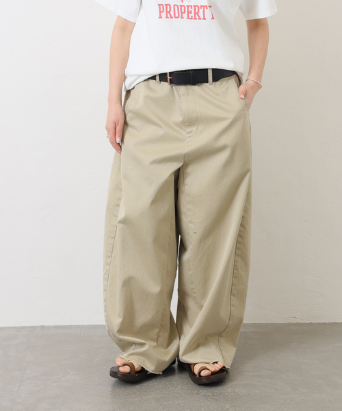 JOURNAL STANDARD LUXE(ジャーナルスタンダード ラックス)の「《追加》チノ スウィッチパンツ(チノパンツ・レディース・ベージュ・MEDIUM/LARGE/SMALL)」の7枚目の写真