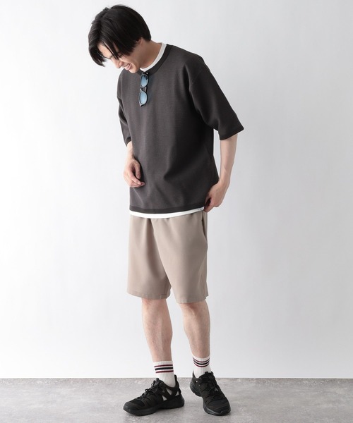 GLOBAL WORK(グローバルワーク)の「トクトク2SETカノコニット半袖T/684790(ニット/セーター・メンズ・ネイビー/グレー/チャコールグレー/ブラウン系その他6・X-LARGE/SMALL/LARGE/MEDIUM)」の6枚目の写真