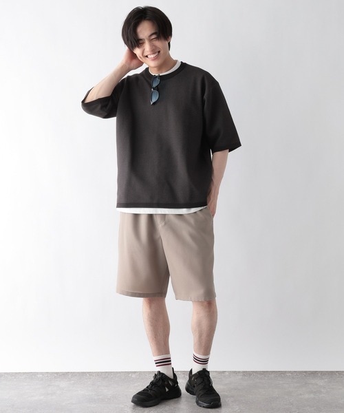 GLOBAL WORK(グローバルワーク)の「トクトク2SETカノコニット半袖T/684790(ニット/セーター・メンズ・ネイビー/グレー/チャコールグレー/ブラウン系その他6・X-LARGE/SMALL/LARGE/MEDIUM)」の7枚目の写真