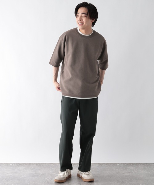 GLOBAL WORK(グローバルワーク)の「トクトク2SETカノコニット半袖T/684790(ニット/セーター・メンズ・ネイビー/グレー/チャコールグレー/ブラウン系その他6・X-LARGE/SMALL/LARGE/MEDIUM)」の19枚目の写真