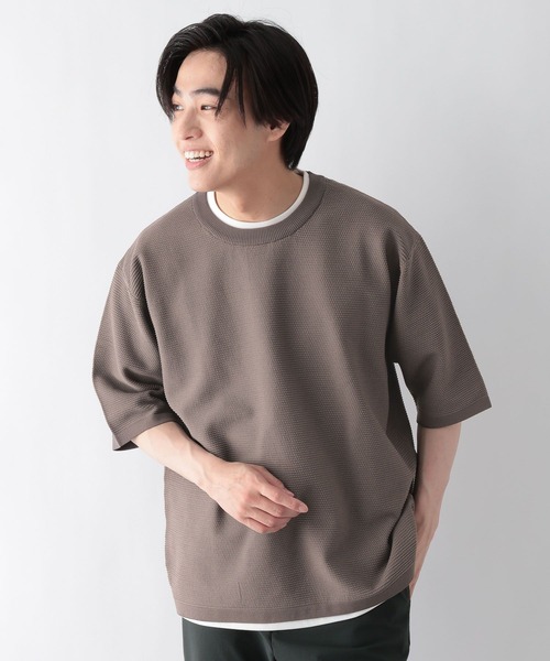 GLOBAL WORK(グローバルワーク)の「トクトク2SETカノコニット半袖T/684790(ニット/セーター・メンズ・ネイビー/グレー/チャコールグレー/ブラウン系その他6・X-LARGE/SMALL/LARGE/MEDIUM)」の22枚目の写真
