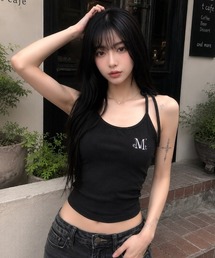 A'GEM/9 × .kom 『MUCENT/ムセント』 ENOA HALTER NECK CROP SLEEVELESS/ENOAホルターネッククロップスリーブレス