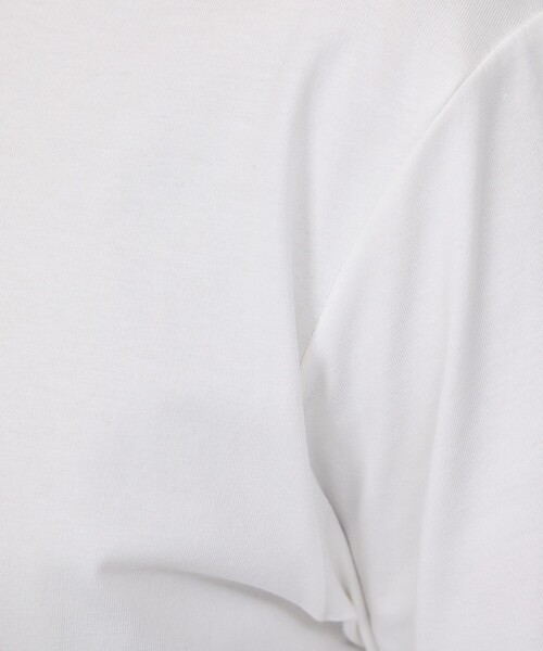 ABAHOUSE GRAY(アバハウスグレイ)の「【SMART CLOSET】シルケット天竺 ワイドリブ Tシャツ / 接触冷感 / 遮熱(Tシャツ/カットソー・メンズ・ネイビー/ブラック/ホワイト/グレイッシュベージュ/グリーン・46/48/44/50)」の13枚目の写真
