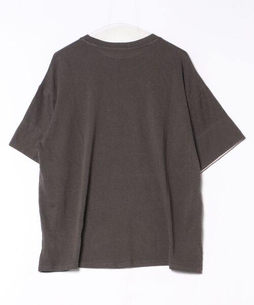 No one knows(ノーワンノーズ)の「ZOZO限定 半袖 バイカラー配色 袖ロールアップ プルオーバー(Tシャツ/カットソー・レディース・杢グレー/チャコール・FREE)」の22枚目の写真