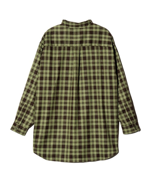 glamb(グラム)の「Extra Big Check Shirt / エクストラビッグチェックシャツ(シャツ/ブラウス・メンズ・カーキ/ブラウン・S/M/L)」の6枚目の写真