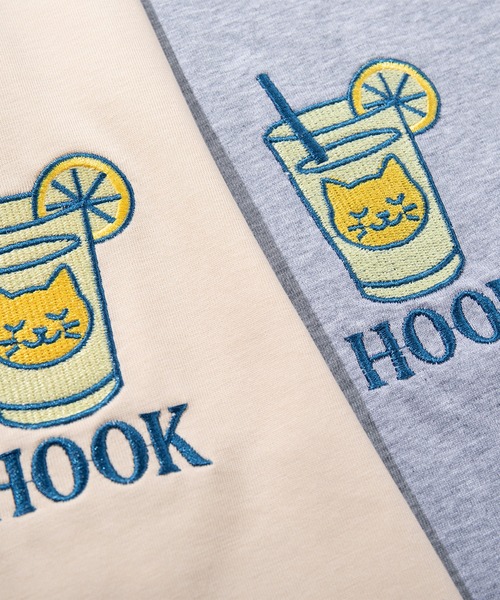 HOOK(フック)の「HOOK -original- FEELIN’ FINE サーフキャットバックプリント ロンT(Tシャツ/カットソー・メンズ・ベージュ/グレー・L/M/XL)」の8枚目の写真