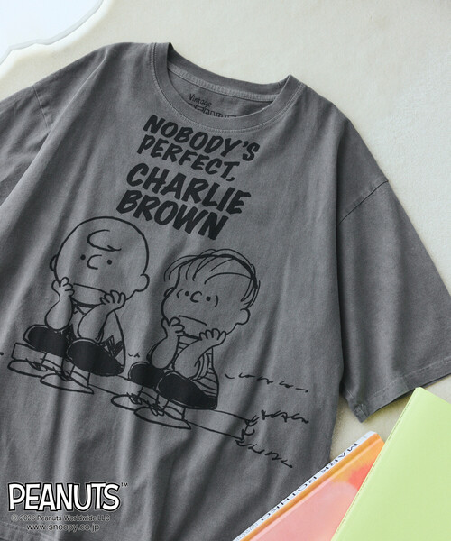 Johnbull（ジョンブル）の「JOHNBULL/ジョンブル PEANUTS BUDDY フロント プリント 半袖 Tシャツ / JT261C02（Tシャツ/カットソー・レディース・ホワイト/チャコールグレー・SMALL）」の10枚目の写真