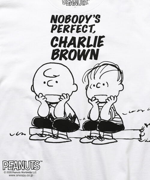 Johnbull（ジョンブル）の「JOHNBULL/ジョンブル PEANUTS BUDDY フロント プリント 半袖 Tシャツ / JT261C02（Tシャツ/カットソー・レディース・ホワイト/チャコールグレー・SMALL）」の16枚目の写真