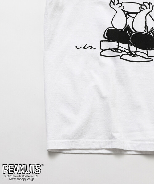 Johnbull（ジョンブル）の「JOHNBULL/ジョンブル PEANUTS BUDDY フロント プリント 半袖 Tシャツ / JT261C02（Tシャツ/カットソー・レディース・ホワイト/チャコールグレー・SMALL）」の17枚目の写真