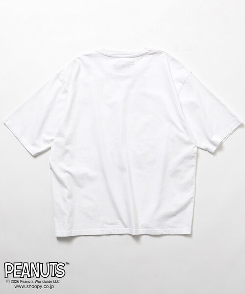 Johnbull（ジョンブル）の「JOHNBULL/ジョンブル PEANUTS BUDDY フロント プリント 半袖 Tシャツ / JT261C02（Tシャツ/カットソー・レディース・ホワイト/チャコールグレー・SMALL）」の18枚目の写真