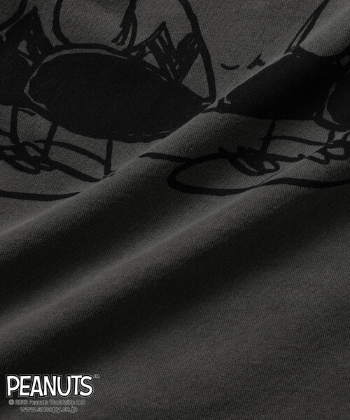 Johnbull（ジョンブル）の「JOHNBULL/ジョンブル PEANUTS BUDDY フロント プリント 半袖 Tシャツ / JT261C02（Tシャツ/カットソー・レディース・ホワイト/チャコールグレー・SMALL）」の21枚目の写真