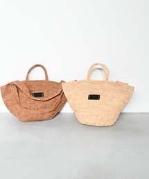 【手編み　天然ラフィア】CL3951 HAND＆WORK RAFFIA 2WAY BAG
