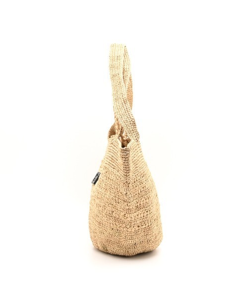 CLEDRAN(クレドラン)の「【手編み 天然ラフィア】CL3951 HAND&WORK RAFFIA 2WAY BAG(かごバッグ・レディース・ダークベージュ/ナチュラル・FREE)」の9枚目の写真