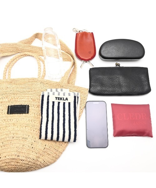 CLEDRAN(クレドラン)の「【手編み 天然ラフィア】CL3951 HAND&WORK RAFFIA 2WAY BAG(かごバッグ・レディース・ダークベージュ/ナチュラル・FREE)」の3枚目の写真