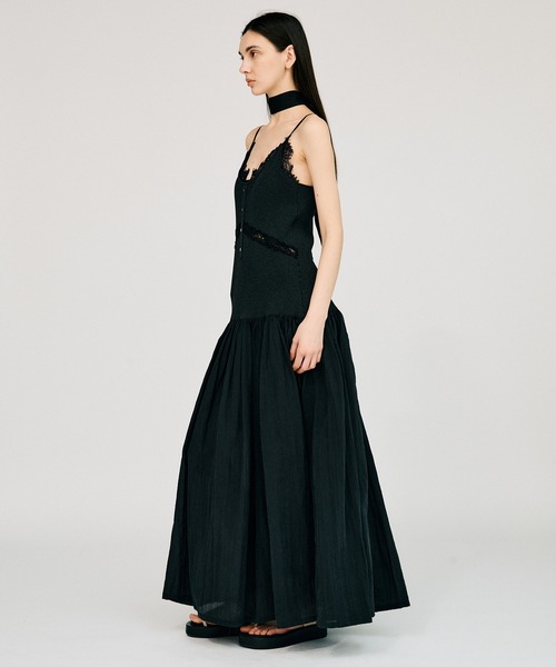 PRANK PROJECT(プランクプロジェクト)の「カップインニットワンピース / Cup-in-knit dress(ワンピース・レディース・グレー/ブラック・36/38)」の5枚目の写真