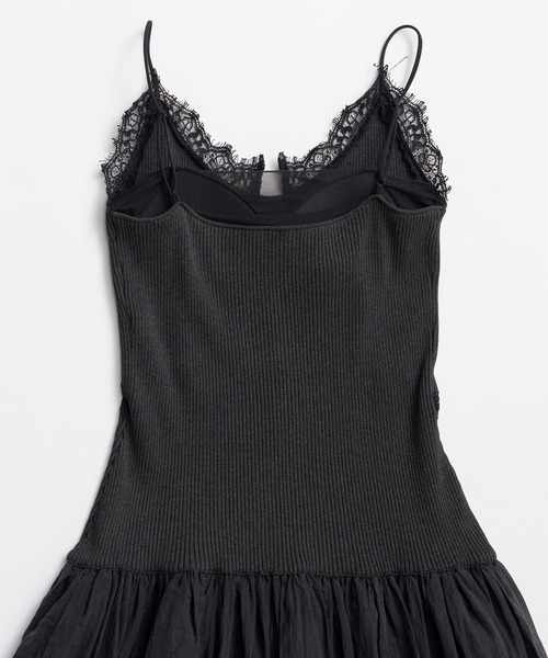 PRANK PROJECT(プランクプロジェクト)の「カップインニットワンピース / Cup-in-knit dress(ワンピース・レディース・グレー/ブラック・36/38)」の12枚目の写真