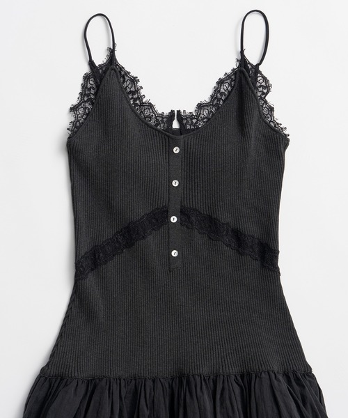 PRANK PROJECT(プランクプロジェクト)の「カップインニットワンピース / Cup-in-knit dress(ワンピース・レディース・グレー/ブラック・36/38)」の14枚目の写真