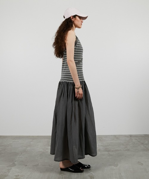 PRANK PROJECT(プランクプロジェクト)の「カップインニットワンピース / Cup-in-knit dress(ワンピース・レディース・グレー/ブラック・36/38)」の8枚目の写真