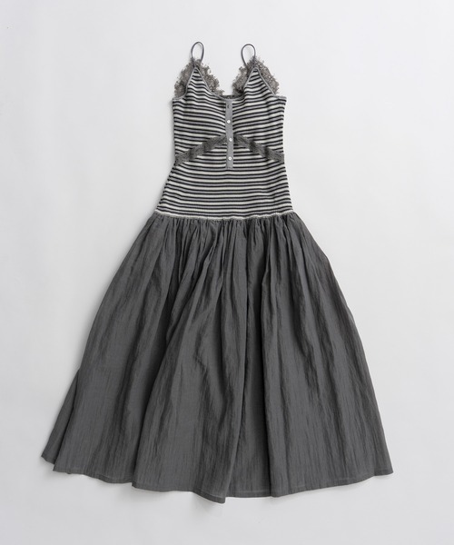 PRANK PROJECT(プランクプロジェクト)の「カップインニットワンピース / Cup-in-knit dress(ワンピース・レディース・グレー/ブラック・36/38)」の19枚目の写真