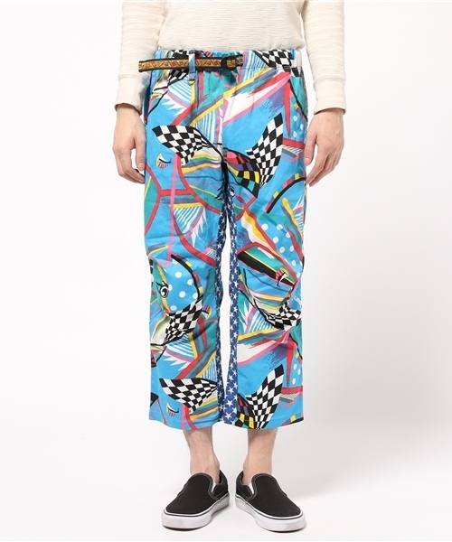 ALDIES（アールディーズ）の「Be Nice Cropped PT 総柄クロップドパンツ（その他パンツ・メンズ・ブルー/オレンジ・S/M/L/XL）」の6枚目の写真