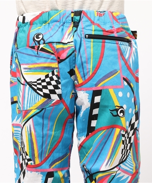 ALDIES（アールディーズ）の「Be Nice Cropped PT 総柄クロップドパンツ（その他パンツ・メンズ・ブルー/オレンジ・S/M/L/XL）」の8枚目の写真