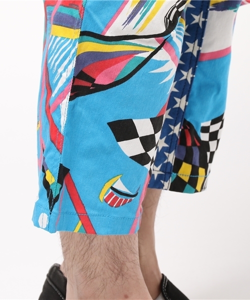 ALDIES（アールディーズ）の「Be Nice Cropped PT 総柄クロップドパンツ（その他パンツ・メンズ・ブルー/オレンジ・S/M/L/XL）」の10枚目の写真