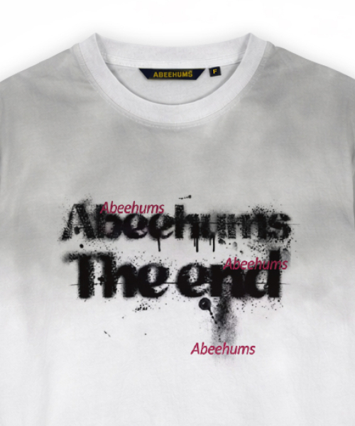 ABEEHUMS(アビハムズ)の「ペインテッドスモークウォッシング半袖Tシャツ ABH365-101 グレー(Tシャツ/カットソー・レディース・グレー・FREE)」の8枚目の写真