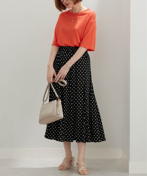 BELLUNA PLUS(ベルーナ)の「レーヨン素材プリントフレアースカート(スカート・レディース・ドット/ホワイト系・X-LARGE/LARGE/MEDIUM/SMALL)」の12枚目の写真