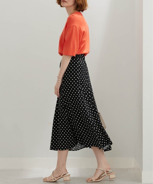 BELLUNA PLUS(ベルーナ)の「レーヨン素材プリントフレアースカート(スカート・レディース・ドット/ホワイト系・X-LARGE/LARGE/MEDIUM/SMALL)」の13枚目の写真