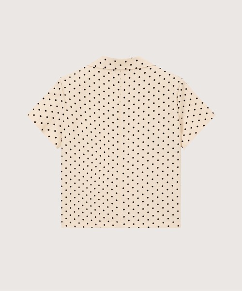 LA POMME petit(ラポミ・プチ)の「Dots Shirring Mesh Deco Short Jacket(テーラードジャケット・レディース・グレー/アイボリー・FREE)」の4枚目の写真