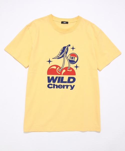 TMT(ティーエムティー)の「DRY COTTON JERSEY S/S TEE (CHERRY)(Tシャツ/カットソー・メンズ・イエロー/ホワイト・X-LARGE/LARGE/MEDIUM)」の1枚目の写真