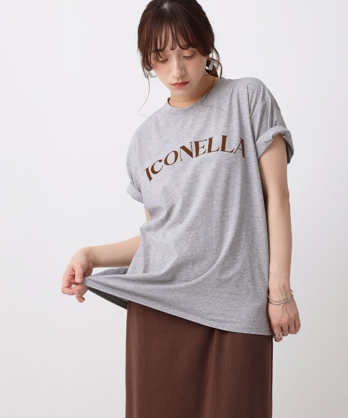 NOAHL(ノアル)の「【NOAHL】フロッキーロゴ汗染み防止Tシャツ(Tシャツ/カットソー・レディース・ミント/ホワイト/グレー系/イエロー/チャコール・M/L)」の21枚目の写真