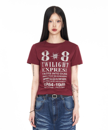 IDWS（アイドンワナセル）の「[W]Novichi T-Shirt Burgundy（Tシャツ/カットソー）」