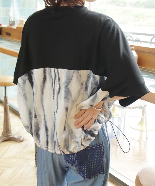 BITTOKO(ビットコ)の「コンビプリントプルオーバー(Tシャツ/カットソー・レディース・ホワイト/ブルー/ブラック・FREE)」の17枚目の写真