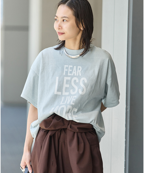 JOURNAL STANDARD(ジャーナルスタンダード)の「《追加3》ラウンドヘムピグメントT(Tシャツ/カットソー・レディース・サックスブルー/チョコ/ホワイト系その他/ベージュ・FREE)」の15枚目の写真