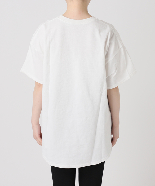 JOURNAL STANDARD(ジャーナルスタンダード)の「《追加3》ラウンドヘムピグメントT(Tシャツ/カットソー・レディース・サックスブルー/チョコ/ホワイト系その他/ベージュ・FREE)」の22枚目の写真