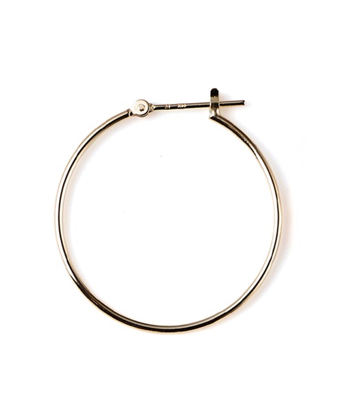 Irise coffret（イリスコフレ）の「［BASIC］K10YG ラージ フープピアス｜Large Hoop Pierced earrings（ピアス（両耳用）・レディース・ゴールド・ONE SIZE）」の2枚目の写真