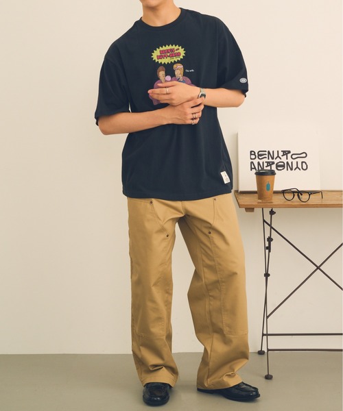 DISCUS(ディスカス)の「【DISCUS】DISCUS ATHLETIC×BEAVIS AND BUTT-HEAD Tシャツ 6287-9682 MNY / ビーバス・アンド・バットヘッド(Tシャツ/カットソー・メンズ・ブラック系1/ホワイト/ブラック/ホワイト系1・M/L)」の5枚目の写真