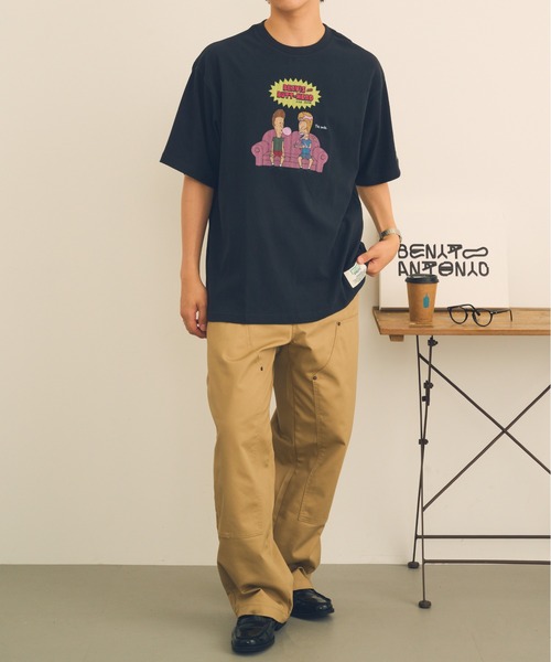 DISCUS(ディスカス)の「【DISCUS】DISCUS ATHLETIC×BEAVIS AND BUTT-HEAD Tシャツ 6287-9682 MNY / ビーバス・アンド・バットヘッド(Tシャツ/カットソー・メンズ・ブラック系1/ホワイト/ブラック/ホワイト系1・M/L)」の6枚目の写真