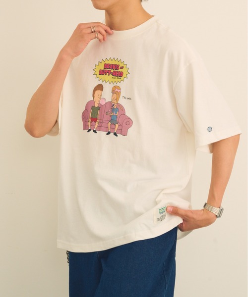 DISCUS(ディスカス)の「【DISCUS】DISCUS ATHLETIC×BEAVIS AND BUTT-HEAD Tシャツ 6287-9682 MNY / ビーバス・アンド・バットヘッド(Tシャツ/カットソー・メンズ・ブラック系1/ホワイト/ブラック/ホワイト系1・M/L)」の13枚目の写真