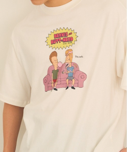 DISCUS(ディスカス)の「【DISCUS】DISCUS ATHLETIC×BEAVIS AND BUTT-HEAD Tシャツ 6287-9682 MNY / ビーバス・アンド・バットヘッド(Tシャツ/カットソー・メンズ・ブラック系1/ホワイト/ブラック/ホワイト系1・M/L)」の12枚目の写真